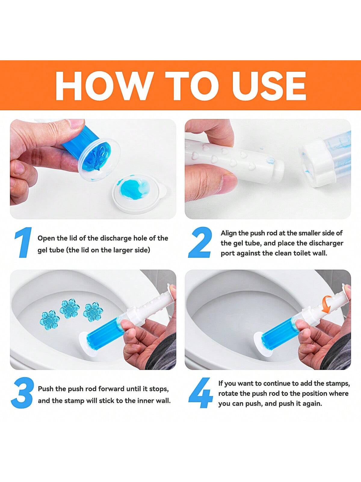 84 Flowers Toilet Cleaner Gel - (6 in 1)Air Freshener, Effective Deodorizer, Long Lasting Fragrance for Bathroom, Toilet Bowl