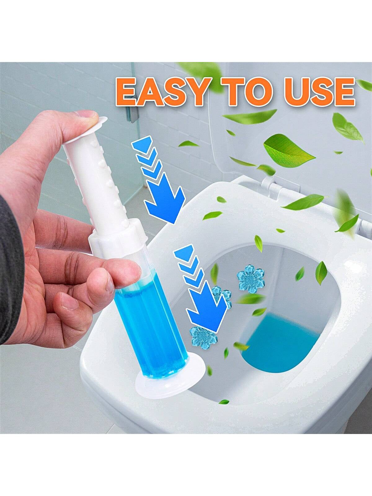 84 Flowers Toilet Cleaner Gel - (6 in 1)Air Freshener, Effective Deodorizer, Long Lasting Fragrance for Bathroom, Toilet Bowl