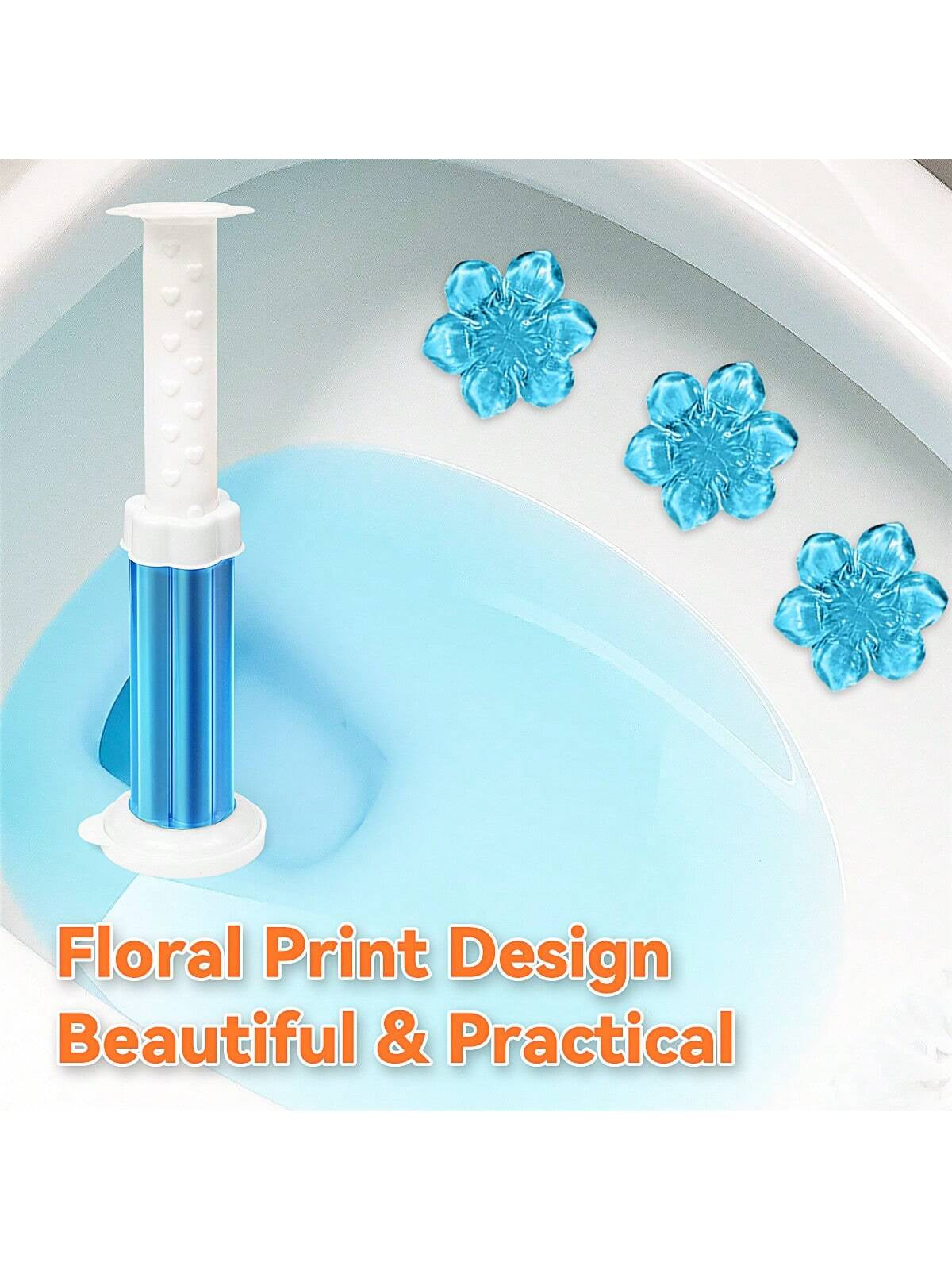 84 Flowers Toilet Cleaner Gel - (6 in 1)Air Freshener, Effective Deodorizer, Long Lasting Fragrance for Bathroom, Toilet Bowl